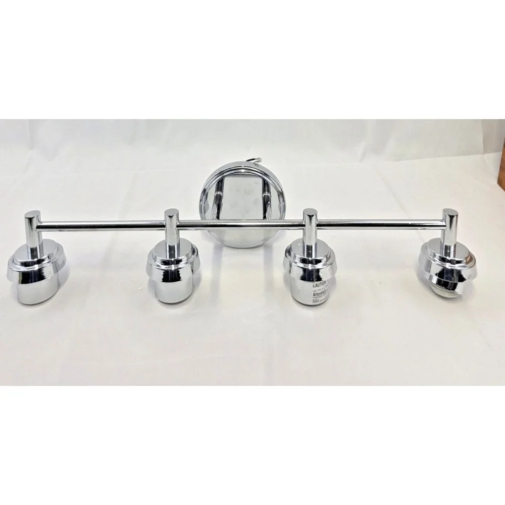 Patriot Lighting Simon 4-Light Vanity Chrome Damp Rated Fixture 352-6530